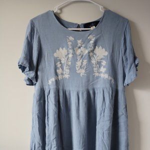 Francesca's Blue Babydoll Dress!